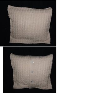 NIP Sofia 100% cashmere pillow cover knit oatmeal